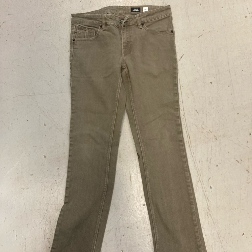 Volcom  Slim Straight Jeans in Brown